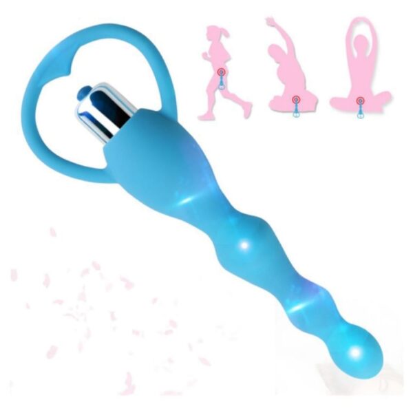 DOCOO - VIBRATING SILICONE ANAL BEADS