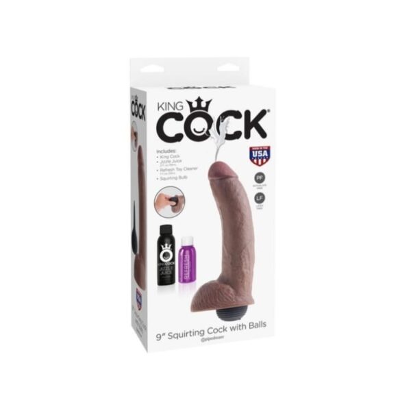 King cock Squirting cock with balls 9.
