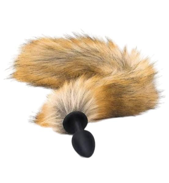 Plug anal cola de zorro silicon